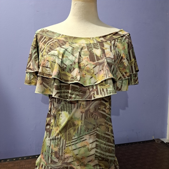 🌈MARIANA ROSA BRAZIL STRETCH BODYCON DRESS-M - Picture 3 of 4